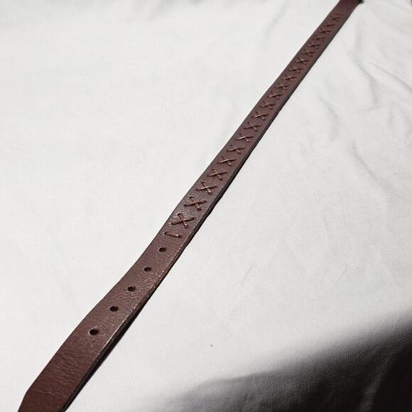 Vintage Amanda Smith Genuine Brown Leather Belt - Women's Size Small - Picture 4 of 9